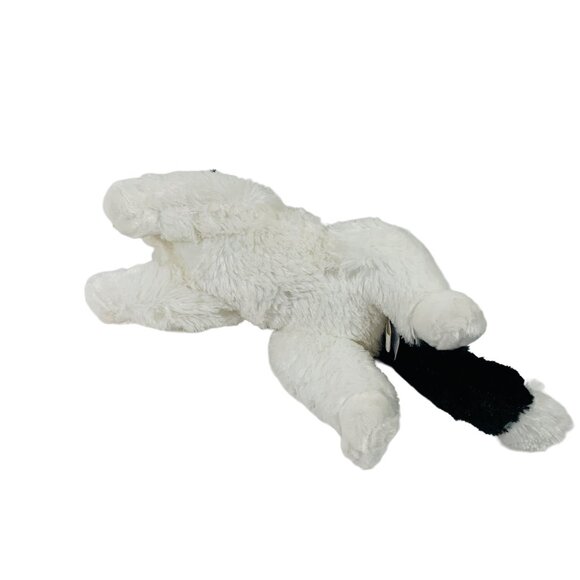 Aurora Realistic Cat Stuffed Animal Oreo Plush Green Eye Black White 12" Toy - Picture 4 of 9